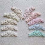 Гіпсовий декор Серце зі стрічкою, 7,5*2,8 см.