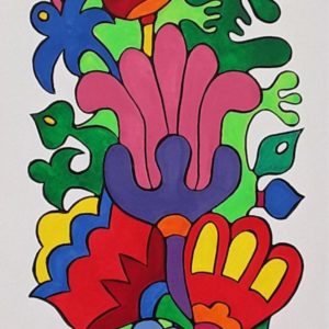 Картина "Цветочные мотивы". 1998 г.