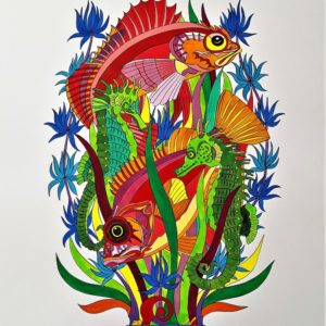 Картина "Морские коньки". 2003 г.