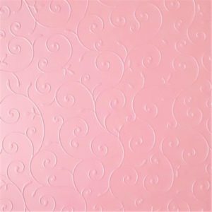 Картон перламутровий рожевий Rose Quartz, візерунок завитки, 285 гр/м2, 21*29,7 см.