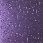Картон перламутровий Perl Dream Rainbow, фіолетовий, візерунок завитки, 290 гр/м2