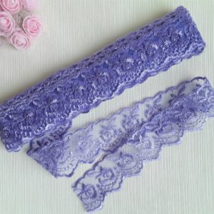 Мереживо органза Яблуко, бузкове, 1 м., 4 см.