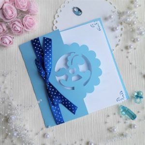 Листівка з конем для хлопчика, 14*14 см.
