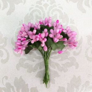 Декоративні гілочки тичинки, рожеві, 12 шт.
