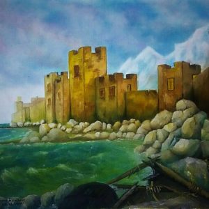 Картина "Морська фортеця", 50*70 см, полотно, олія, 2017 р.
