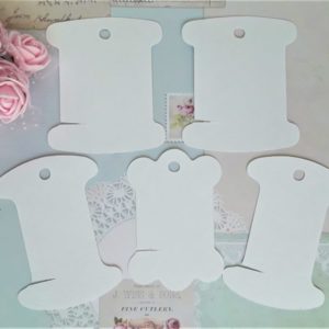 Вирубка "Котушки для ниток та тасьми", 8*7 см, 5 шт.