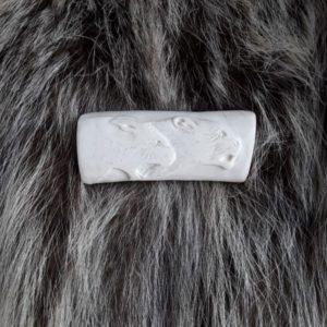 Рукоятка для ножа "Пума", 84 грамма. Кость, ручная резьба.