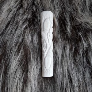 Рукоять для ножа "Змейки". Кость, ручная резьба.