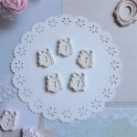 Замочки гіпсові, білі, 1,7*2 см, 5 шт.