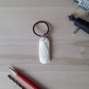 Брелок на ключі для Рибалки, кістка, ручне різьблення.