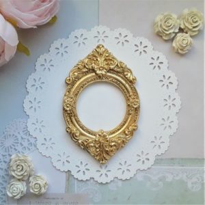 Рамка Ампір, гіпс, античне золото, 8,7*5,7 см.