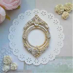 Рамка Ампір, гіпс, вінтажне золото, 8,7*5,7 см.