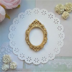 Рамка Бароко гіпсова, античне золото, 6,5*4,5 см.
