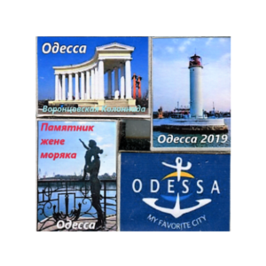 Сірники магніти, набір №006 "Одеса Mix 6", 4 шт.