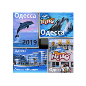 Сірники магніти, набір №048 «Одеса Дельфінарій 2», 4 шт.