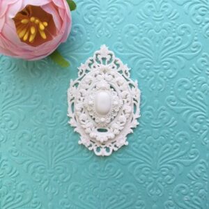 Рамка Бароко середня+Морозна+брошка, 4,5*6,5 см.