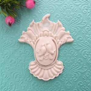 Гнучка накладка Рrima з камеєю Голуби, 7,5*8,8 см.