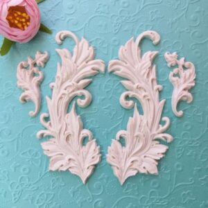 Набір гнучкого декору Prima Baroque Swirls, 4 шт.