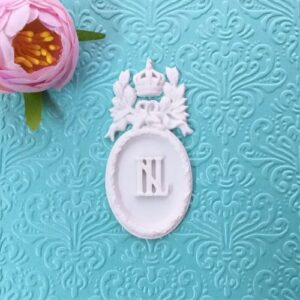 Вінтажна гнучка рамка з Короною Наполеон/NL, 3,7*7,5 см.