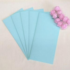 Заготовки для листівок 10*20 см, фактурні, колір бірюзовий, 200 гр/м2, 5 штук.