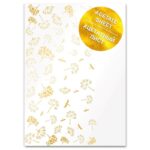 Ацетатний лист із золотим тисненням, Golden Dill, 21*30 см