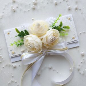 Грошовий конверт до весільної урочистості, 9,5*20 см.