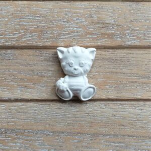 Кошеня маленьке гіпсове, 2*2,5 см.