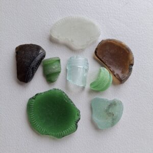 Морське скло Sea glasses №4, 8 шт., 120 грам.