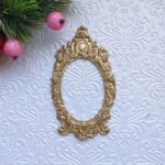Гнучка рамка Богема, золотий металік, 4,7*8,2 см.