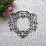 Гнучка Фігурна рамка, срібний металік, 8*8 см.