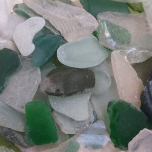 Морське скло Sea glasses, 3-7,5 см, 100 грам.